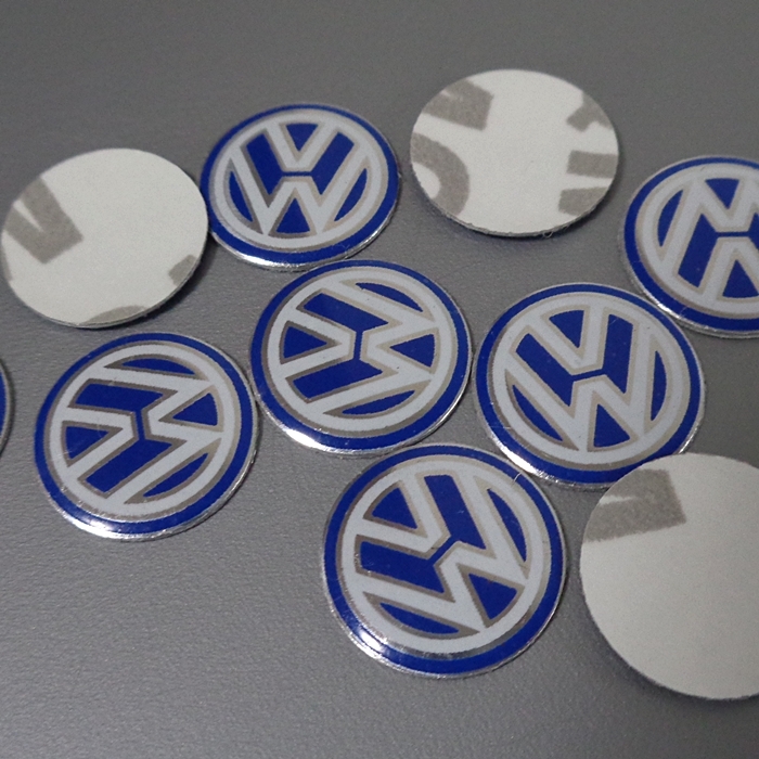 VW　ロゴステッカーBlue 　Key case 他に　 ▽Pntj *_画像1