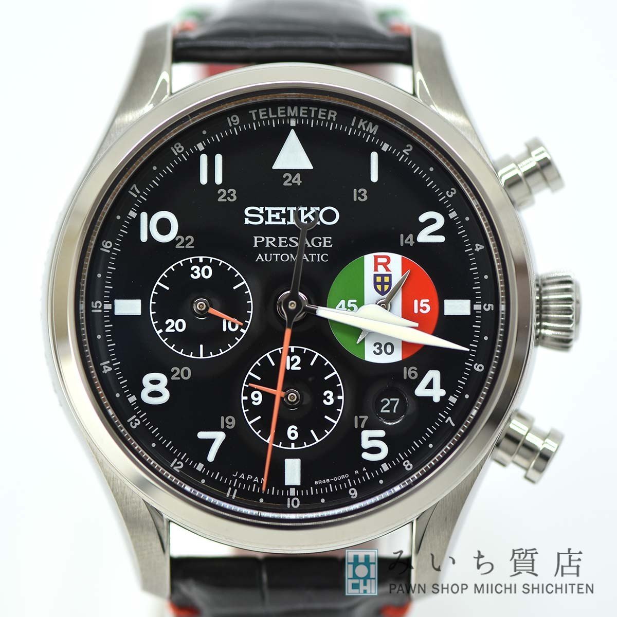 質屋 腕時計 セイコー SEIKO プレサージュ 8R48-00P0 SARK017 紅の豚 自動巻き 数量限定 コラボ H9591 みいち質店