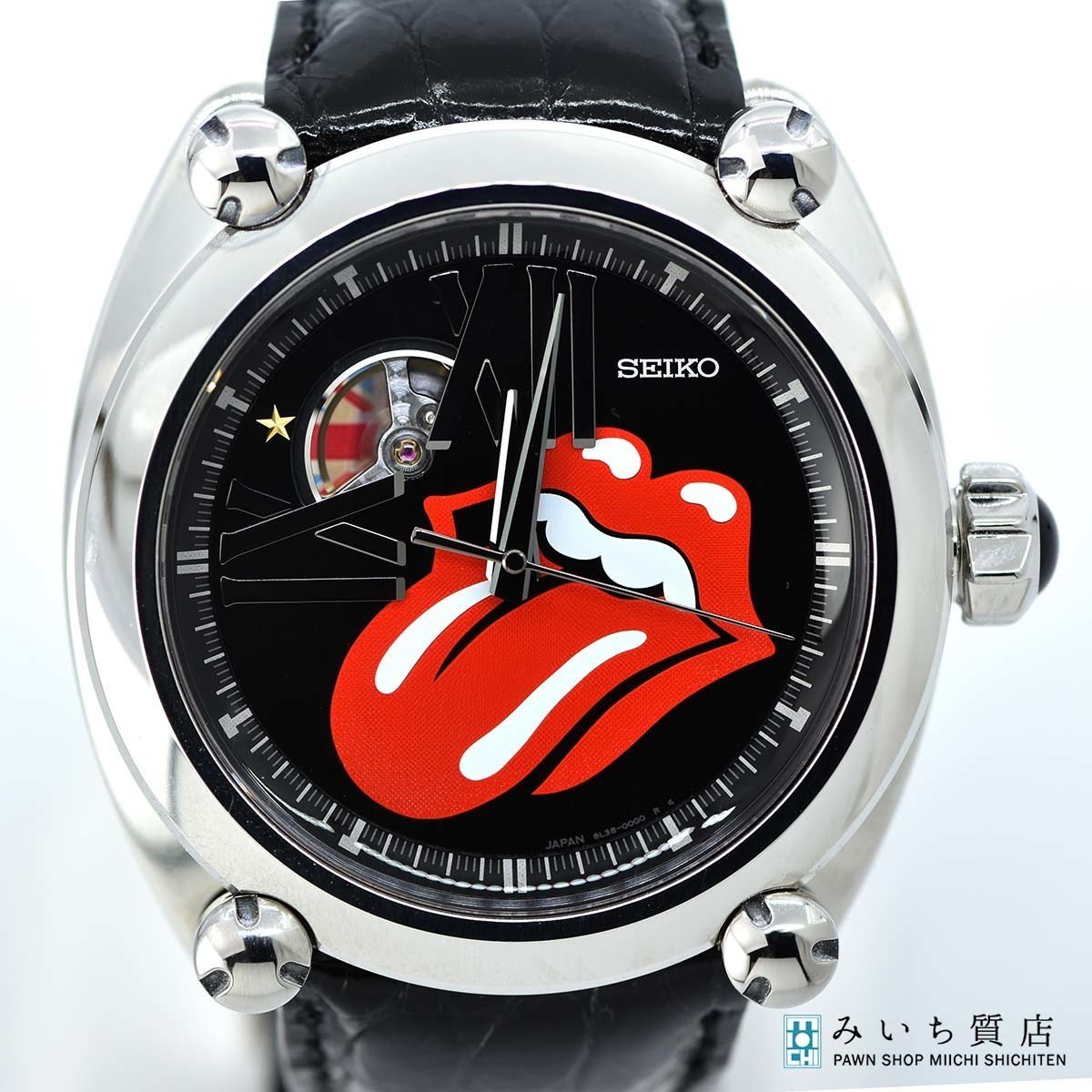 質屋 腕時計 SEIKO セイコー ガランテ ザ・ローリング・ストーンズ結成50周年記念限定モデル SBLL017 8L38-00F0 メンズ みいち質店_画像1