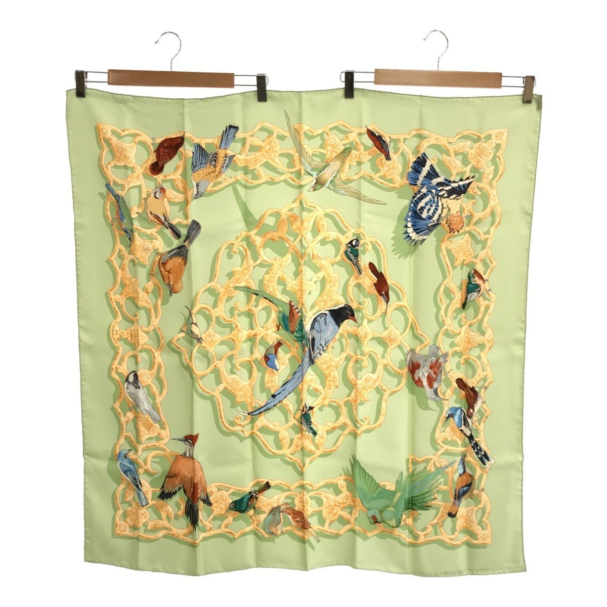 質屋 エルメス HERMES カレ90 スカーフ インドとヒマラヤの小鳥たち OISEAUX DE L'INDE ET DE L'HIMALAYA H8807 みいち質店