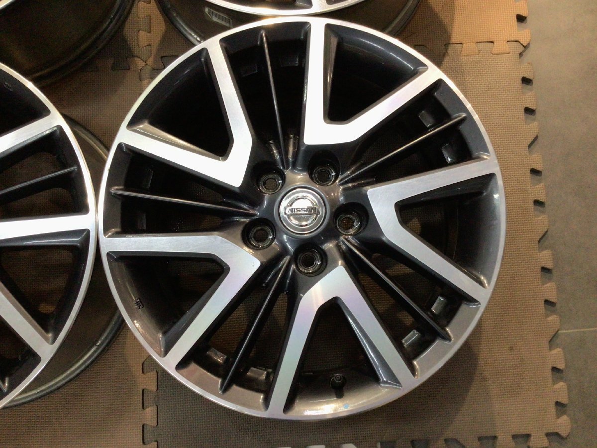 ★希少ブラポリ日産純正　17×7J+45　114.3/5Hエクストレイル取り外し品純正戻しや純正流用スペアとしてもオススメ★_画像3