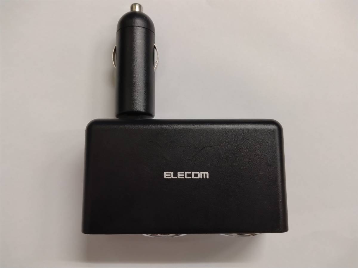 # Elecom cigar charger 4.8A 2 port DC charger +2 socket MPA-CCU07BK C