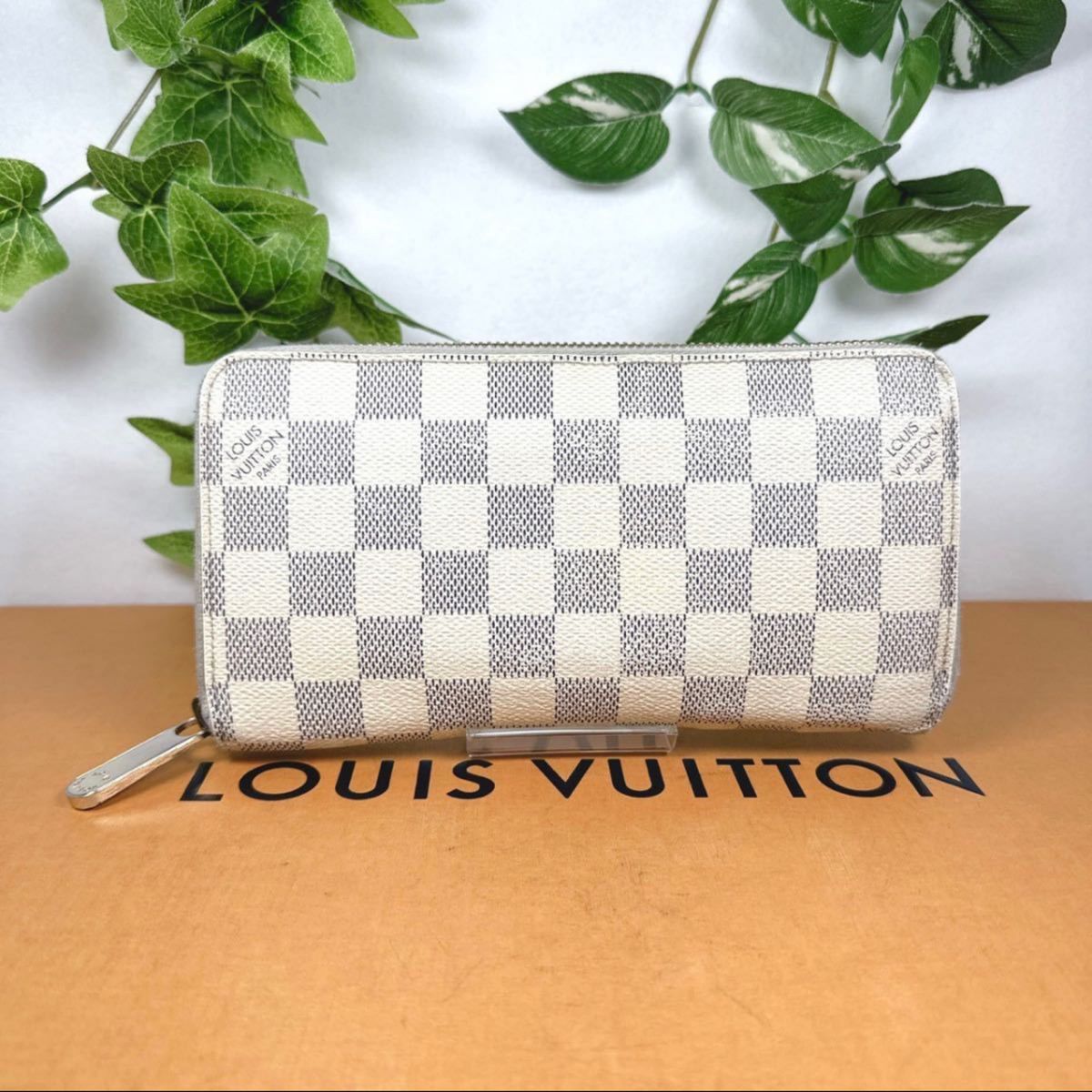 ルイヴィトン LOUIS VUITTON ダミエ アズール ジッピー ラウンド