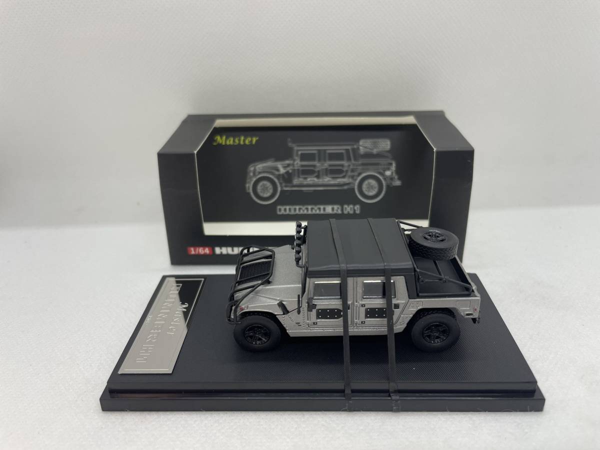 Master 1/64 ハマー Hummer H1 グレー J08-1-100_画像2