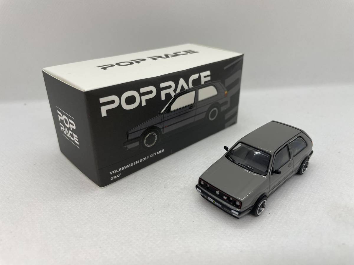 POP RACE 1/64 VW GOLF GTi Mkll GRAY J08-1-503_画像1