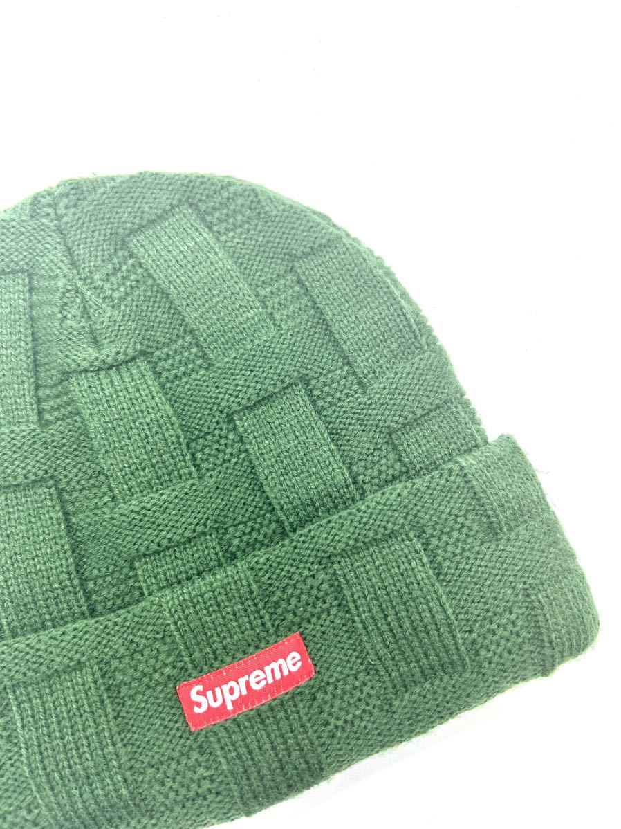 美品 SUPREME シュプリーム ニット帽　グリーン_画像4