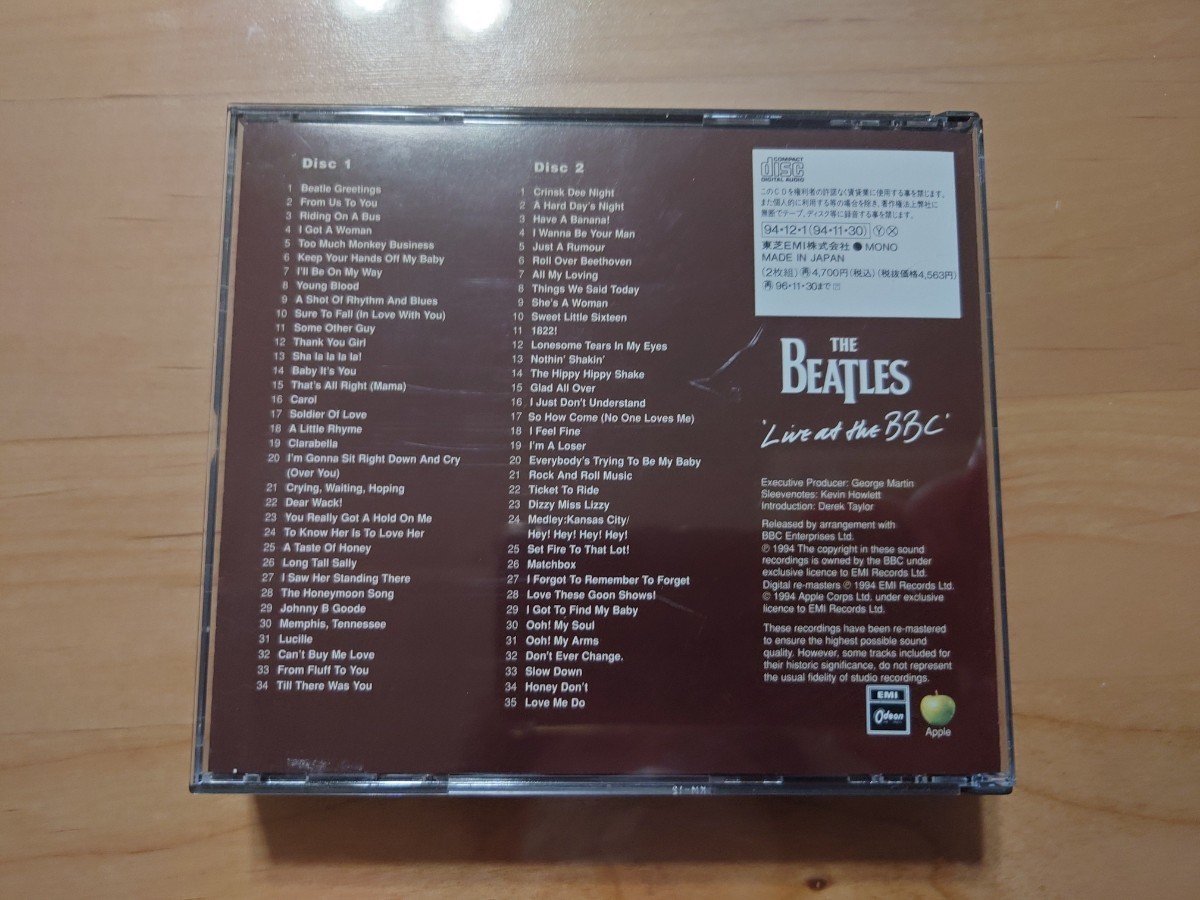 ★THE BEATLES LIVE AT THE BBC★ザ・ビートルズ・ライヴ!! アット・ザ・BBC★2CD★中古品