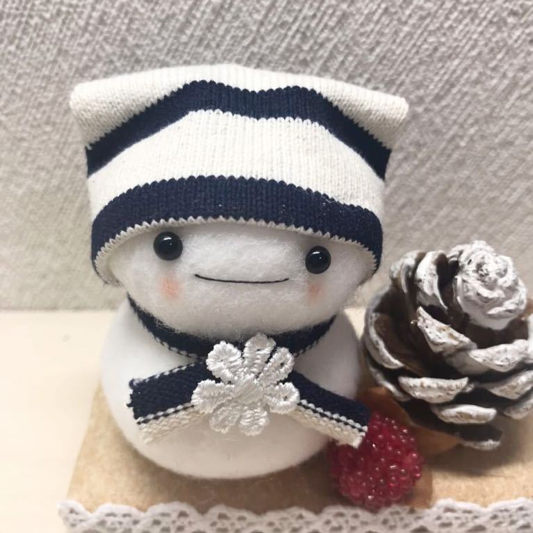 ハンドメイド　ゆきだるま クリスマス　冬のインテリア　雪だるま　_画像5