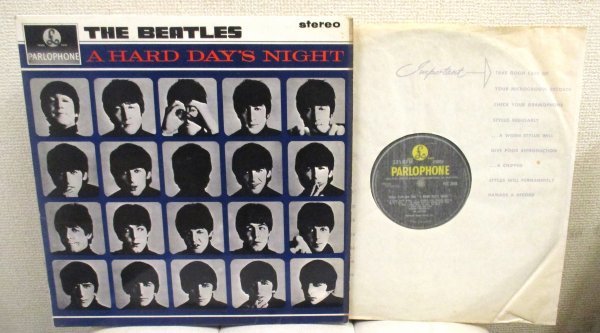 ☆彡 英國盤 The Beatles / A Hard Day's Night [ UK stereo '64 ORIG Parlophone PCS 3058]_画像1