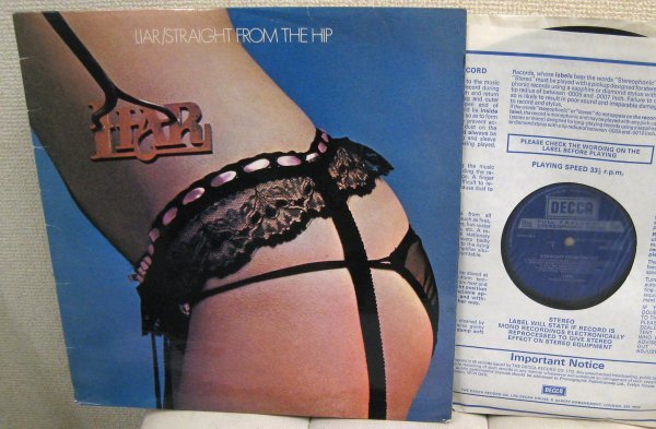 ☆彡 NICE SEXY HIP COVER 英國盤 Liar Straight From The Hip UK ORIG '77 Decca SKL 5275 ]Egg,Arzachel,,Catapilla,Michael Schenker_画像1