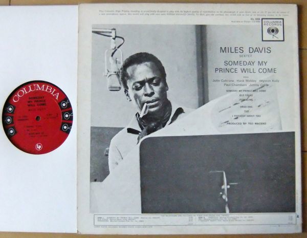 JAZZ LP ■ Miles Davis Sextet / Someday My Prince Will Come [US ORIG Columbia CL 1656] '61 Mono, Pitman pressing_画像2