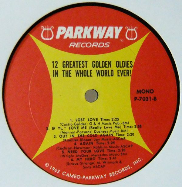 R&B/Oldies LP ■ Various / 12 Greatest Golden Oldies In The Whole World Ever [ US ORIG Parkway P-7031 ] '63 Mono_画像4