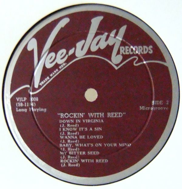 BLUES LP ■ Jimmy Reed / Rockin' With Reed [ US ORIG Vee Jay VJLP 1008 ] '59　_画像4