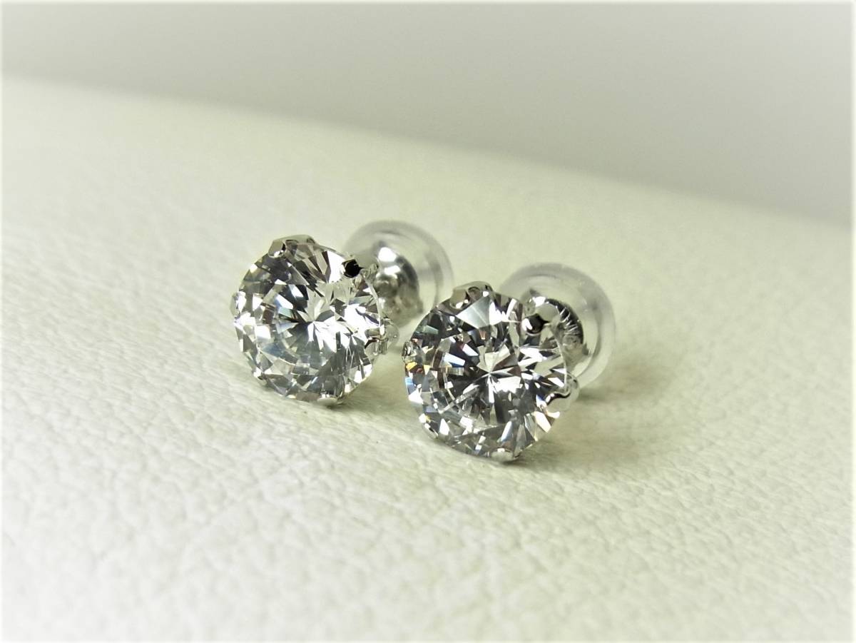 ★高品位な輝き★ 　【Pt900】高品位 2.36ct＊高純度プラチナ900製*ダイヤモンドピアス ＊あると便利な定番アイテム6本爪一粒ピアス＊新品_画像2