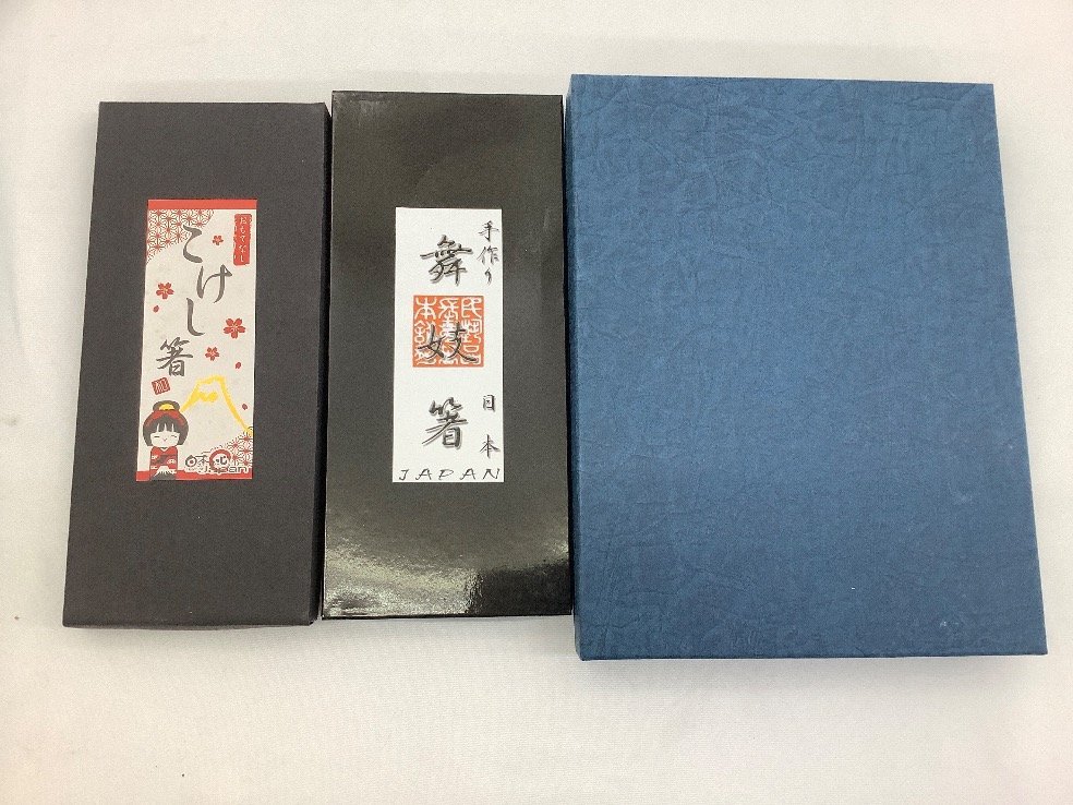 舞妓箸 こけし箸 大相撲 東海道 箸 まとめ 箱に書き込み有 箸置きのみ陶器製 未使用品 ACB_画像7