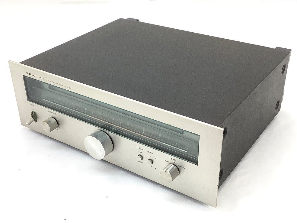TRIO FMステレオチューナーモデル ラジオアンプ KT-8000 通電のみ確認(ON/OFFスイッチ不可) 中古品 ACB_画像1