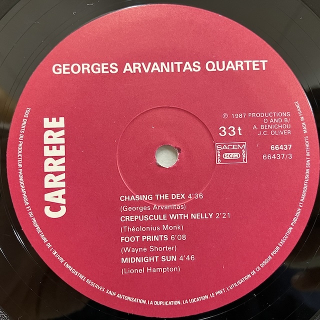 ■即決 JAZZ Georges Arvaniras / Georges Arvaniras Quartet 66.437 ej3908 仏オリジナル ジョルジュ・アルヴァニタの画像5