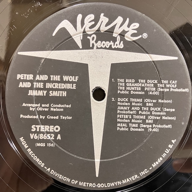 ■即決 JAZZ Jimmy Smith / Peter & The Wolf V6-8652 j38931 米オリジナル、Mgm Dg Vangelder刻印、Stereo ジミー・スミス_画像5