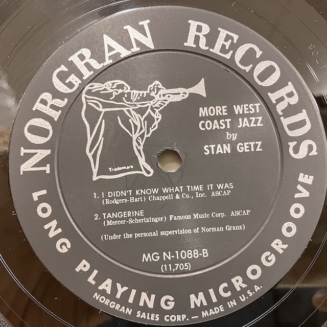 ■即決 JAZZ Stan Getz / More West Coast Jazz Mgn1088 j38989 米盤、艶無黒銀Tp/Dg Mono スタン・ゲッツ_画像4