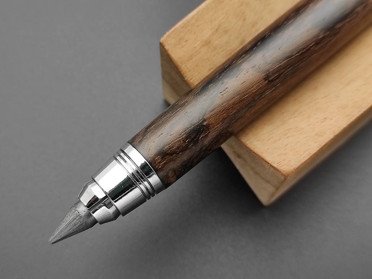 【FongLai Woodworks】5.6mm　芯ホルダー　【ジリコテ（シャム柿）】Clutch Pencil_画像10