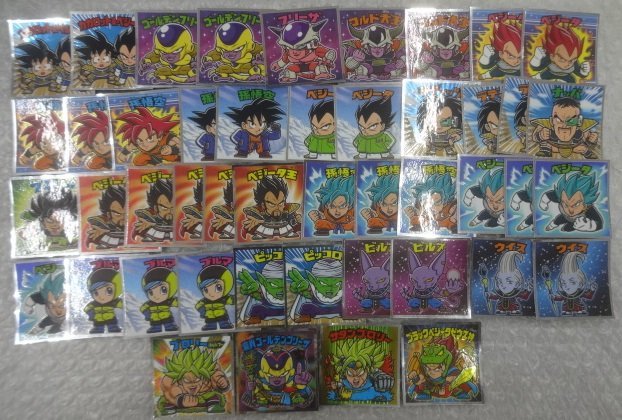 ★ロッテ ビックリマン ドラゴンボールマン超 コレクターシール セミコンプ22種 サタンブロリー 魔肖ゴールデンフリーザ等 DB グッズ_画像1