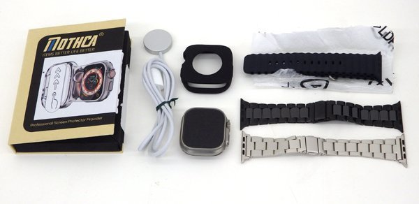 Apple Watch Ultra GPS+Cellularモデル MQFK3J/A ミッドナイトオーシャンバンド 32GB チタニウム 49mm アップルウォッチ スマートウォッチ_画像8