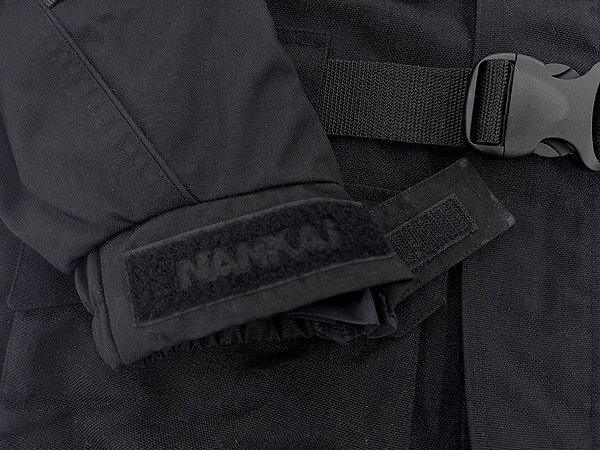 NANKAI 南海部品 ナイロン ライディンジャケット ハーフコート(ベルト付き) 黒 Mサイズの画像6