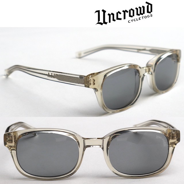  smoked lens UNCROWD Anne k loud SHADE sunglasses UC-001 MODEL-HELLA antique clear A.CLR/SMK