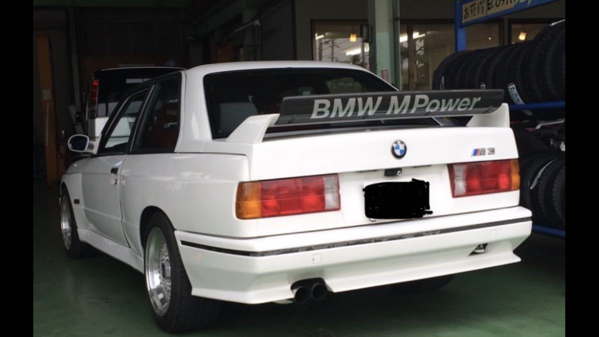 BMW E30M3用リアウイング_取り付けイメージです