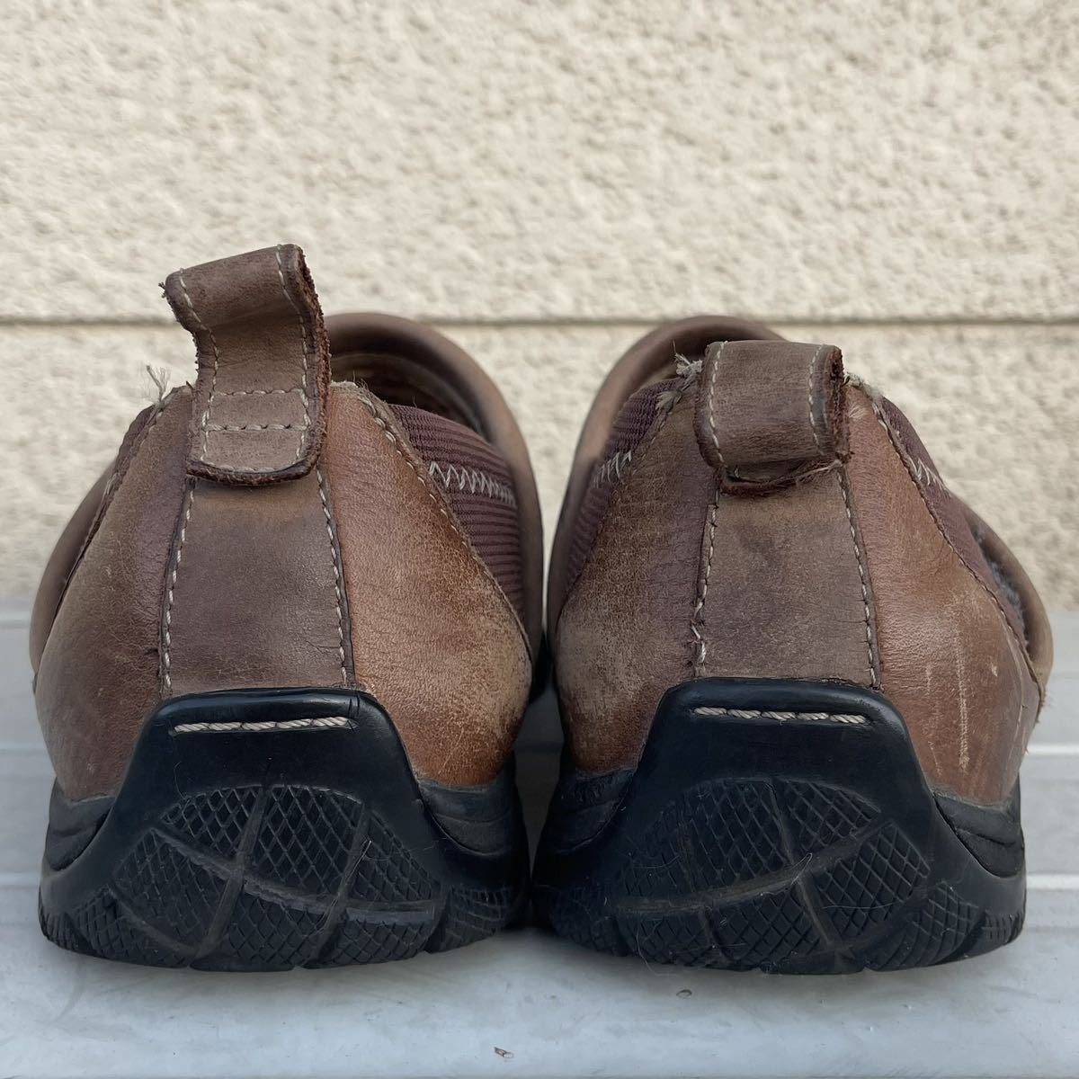 KEEN кожа спортивные туфли US9 27cm Brown туфли без застежки тигр  King обувь ta-gi- two so- сигнал ключ n