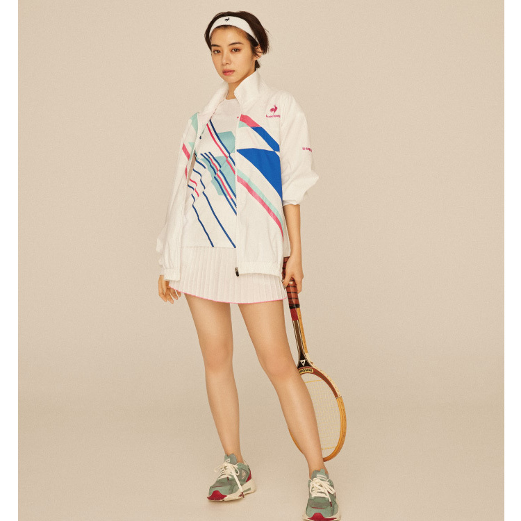 ルコックスポルティフ ネオヘリテージプリーツスコート(レディース) L ホワイト #QTWTJE00-WHT NEO HERITAGE PLEATS GAME SKORT 未使用_画像6