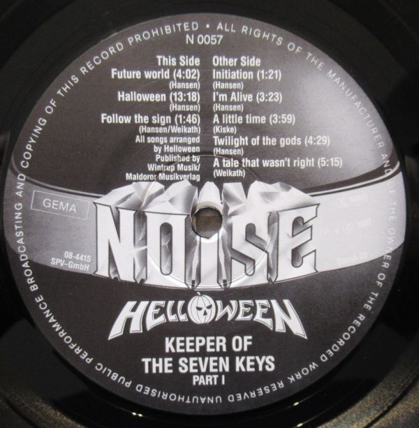 HEAVY METAL LP/GERMANY/見開きジャケット/はがき・インナースリーブ付き美盤/Helloween - Keeper Of The Seven Keys (Part I)/A-11245_画像6