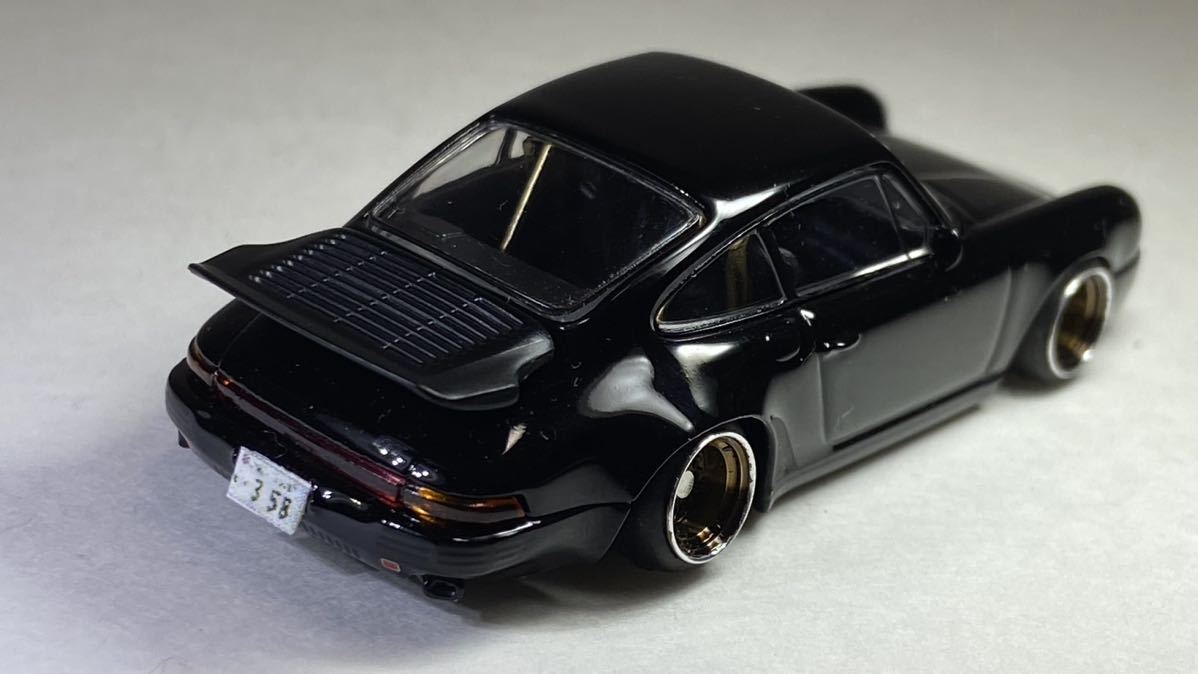 1/64 改 RUF CTR 1987 車高短 深リムホイール メッシュ街道レーサー カスタムミニカー ポルシェ911 ペイントホイール_画像8