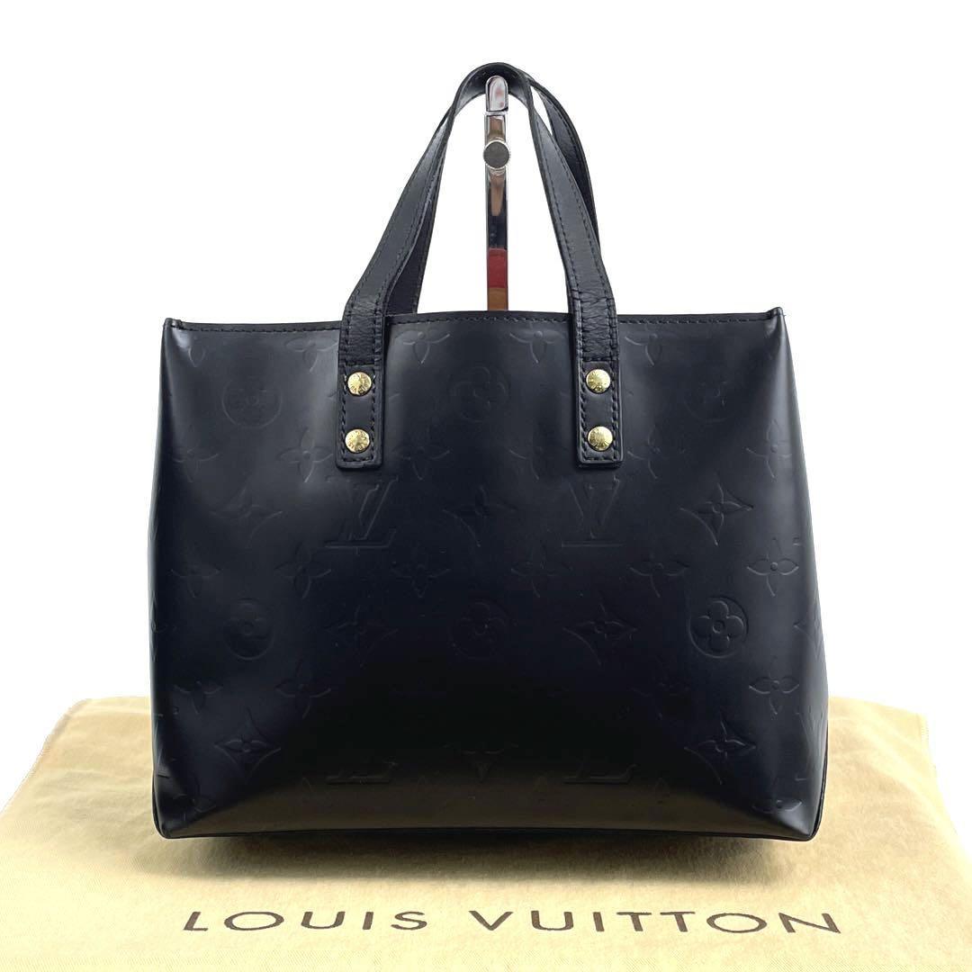 極美品 LOUIS VUITTON ルイヴィトン ハンドバッグ ミニトート ヴェルニ リードPM モノグラム M91990 総柄 ロゴ型押し 男女兼用 レザー 黒色_画像5