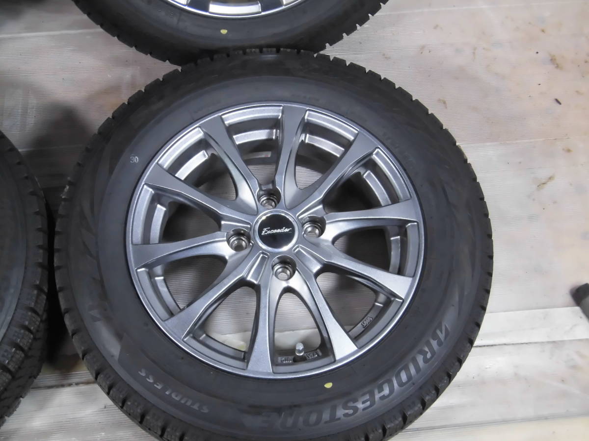 ★ブリヂストン☆冬タイヤ　175/65R14 14×5.5J 4/100 +38 ハブ径約65mm 4本セット VRX2　21年製造_画像4