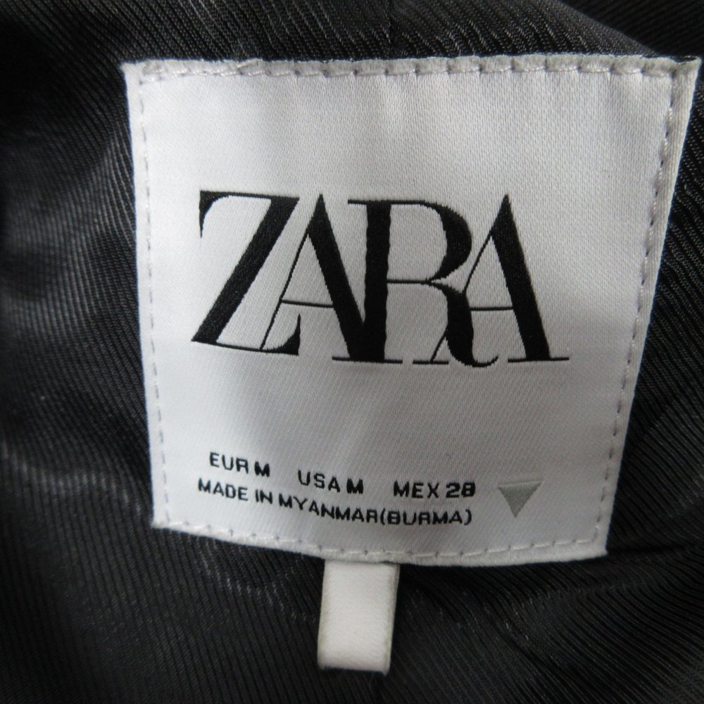 ▲□ZARA♪USA M♪金ボタン★ダブルジャケット★未使用♪黒★未使用_画像3