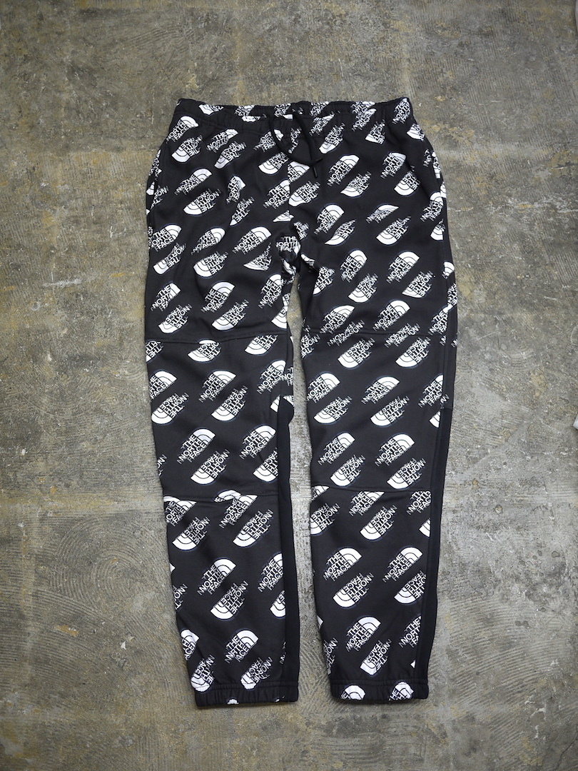 海外限定 新品 XXL/ノースフェイス ハーフドーム ３D 総柄ロゴ スウェット パンツ THE NORTH FACE PRINT HALFDOME UX PANT_画像2