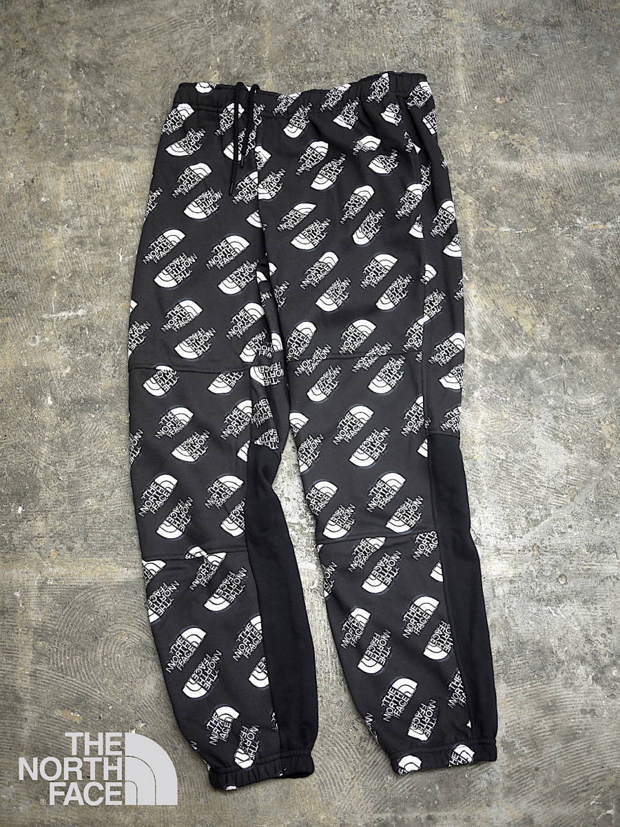 海外限定 新品 XXL/ノースフェイス ハーフドーム ３D 総柄ロゴ スウェット パンツ THE NORTH FACE PRINT HALFDOME UX PANT_画像9