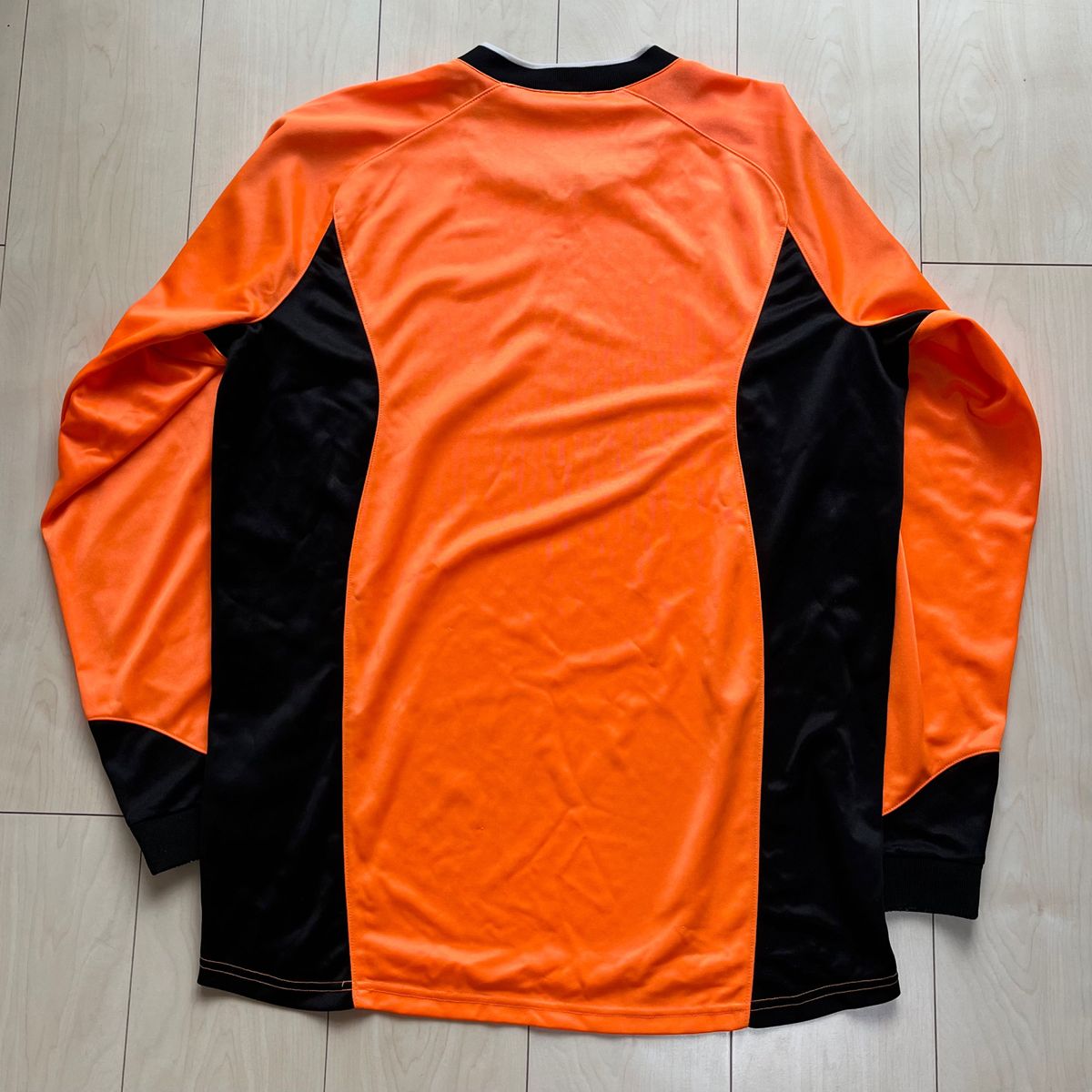NIKE ナイキ 00s ゴールキーパーシャツ ゲームシャツ Y2K オレンジ&times;黒