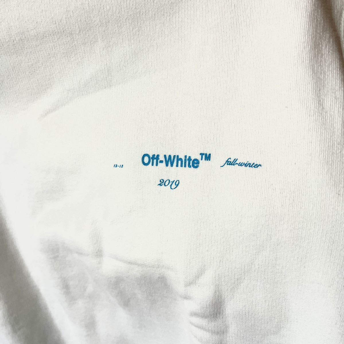 19A/W OFF-WHITE Diag Gradient スウェットシャツ(検:検:オフホワイト ジャケット パーカー デニム バッグ シャツ)_画像4