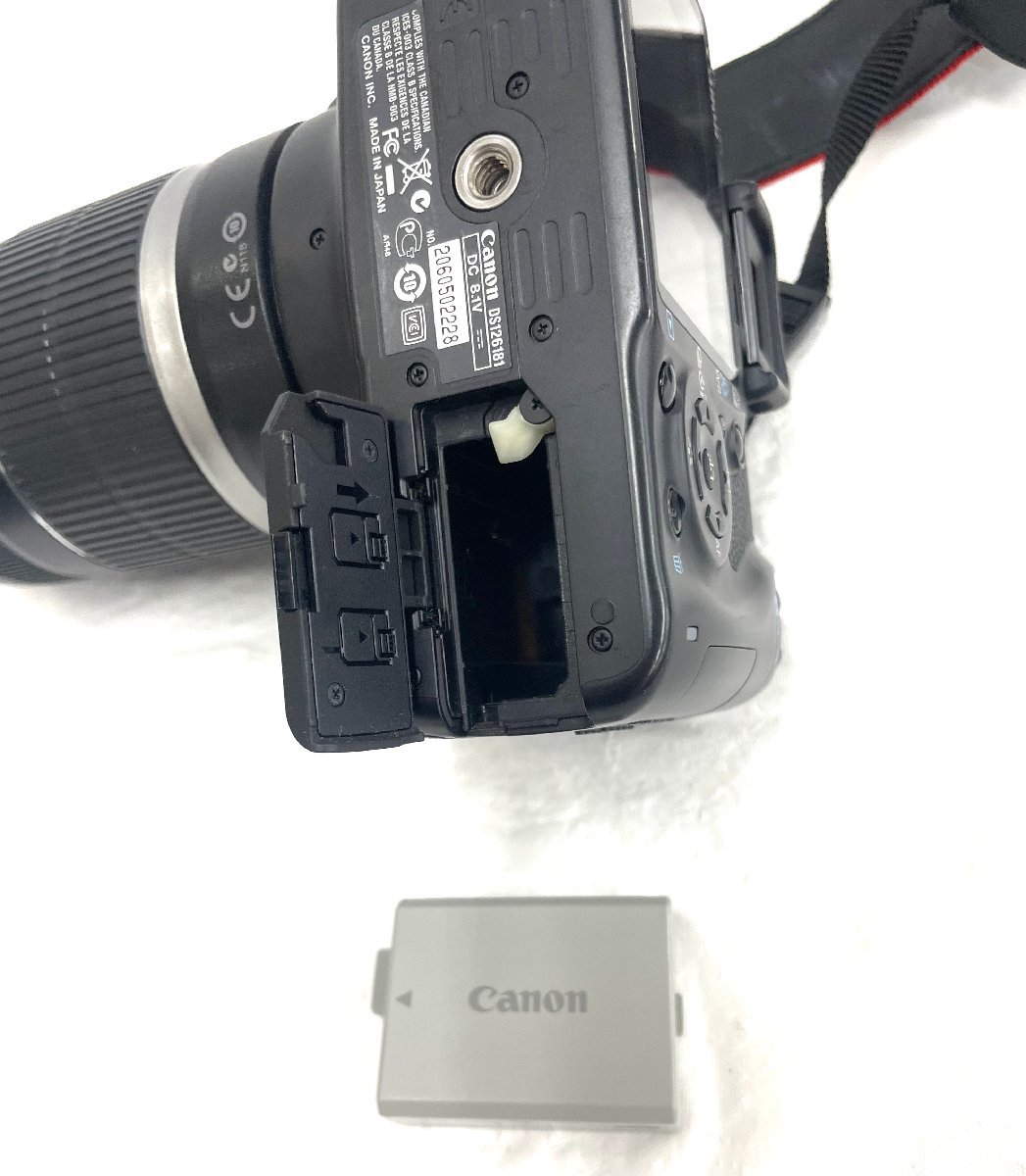 [中古品/ジャンク品] デジタル一眼カメラ レンズセット Canon EOS Kiss X2 EF LENS 55‐250㎜ 18-55㎜ レンズフード付き【送料別】AD0007_画像10