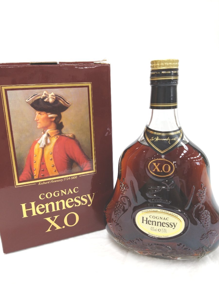 （未開栓）ヘネシー X.O ブランデーコニャック クリアボトル Hennessy XO COGNAC 700ml 40%【送料別途】 KA0672_画像1