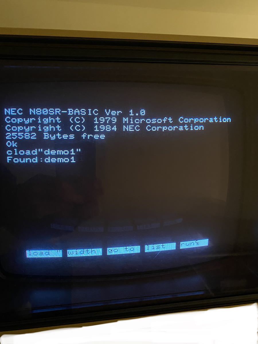 【動作OK】NEC PC-8001mkⅡSR デモンストレーションプログラム_画像5