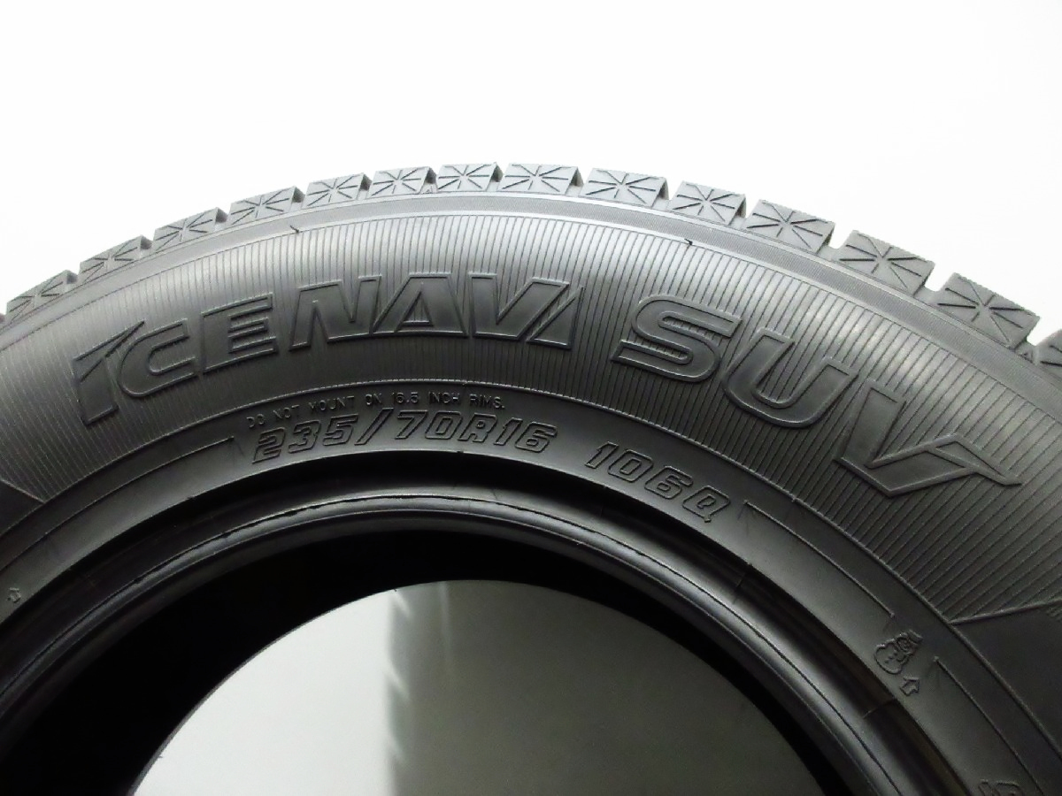 ほぼ新品 グッドイヤー アイスナビ SUV 235/70R16 2022年後半 スタッドレス 4本セット 札幌市 タイヤ交換OK ICE NAVI 冬タイヤ_画像6