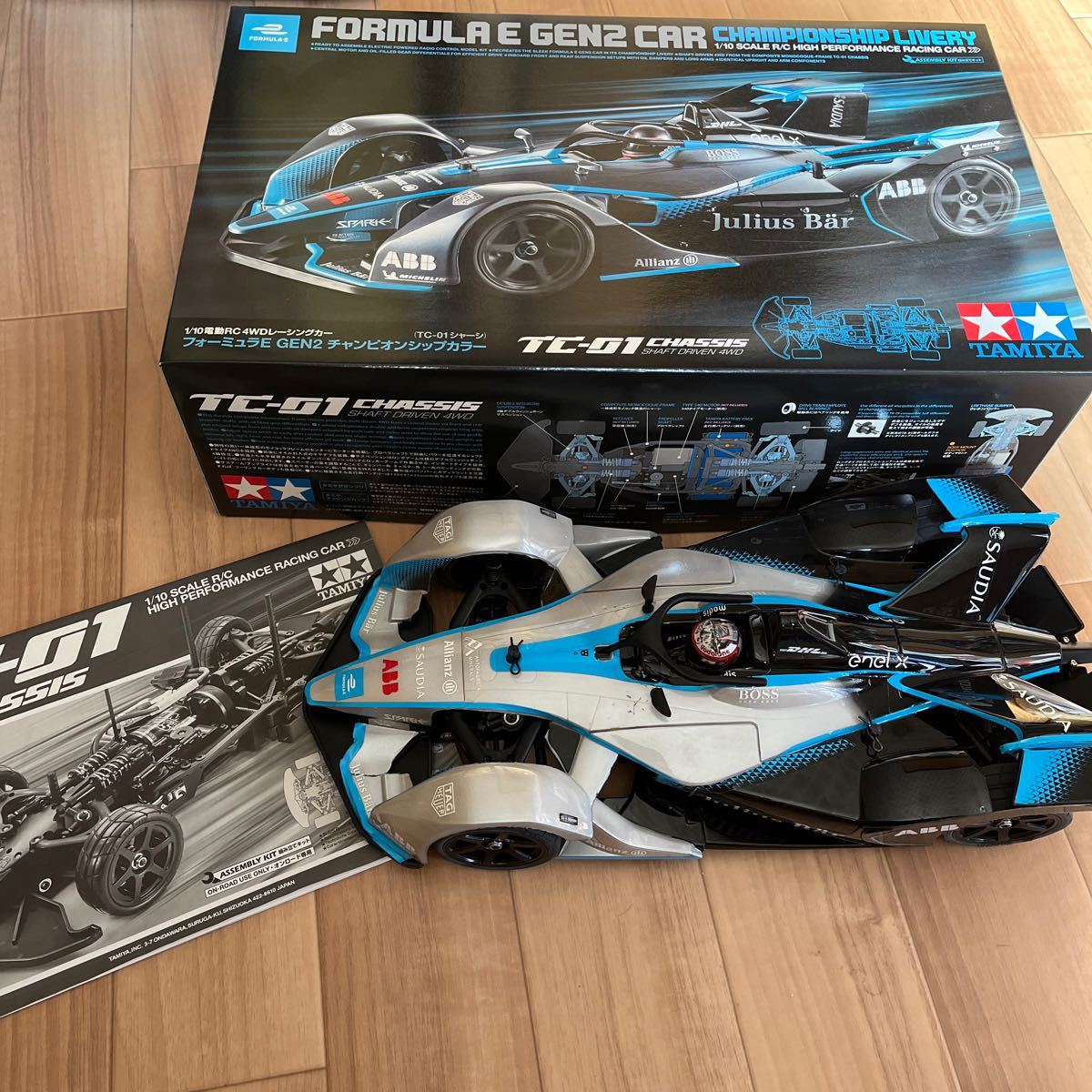 1/10RC フォーミュラ E GEN2 チャンピオンシップカラー （TC-01シャーシ） 58681 完成品 未使用_画像1