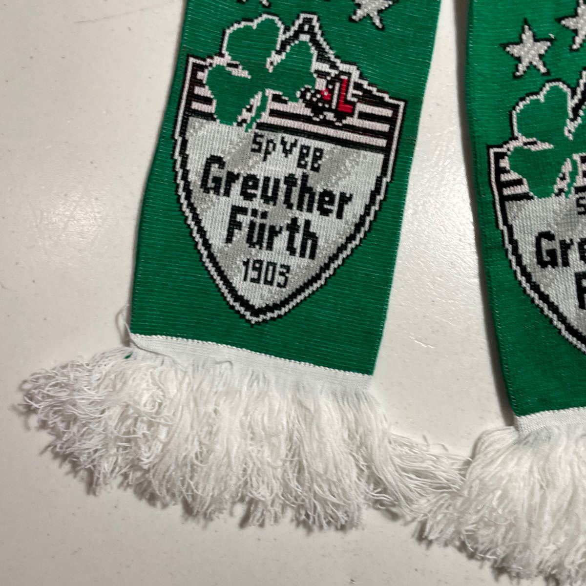 Spielvereinigung Greuther Frth ブンデスリーガ 2部 ドイツ オフィシャル official サポーター ニットマフラー 未使用 紙タグ付_画像3