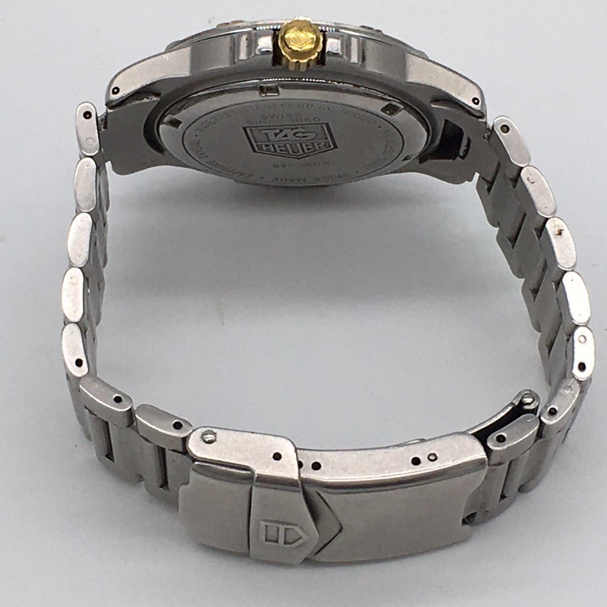 タグホイヤー TAG-HEUER 995.406K ゴールド クォーツ 腕時計 メンズ コンビカラー プロフェッショナル Professinal 200 meter 動作未確認_画像6