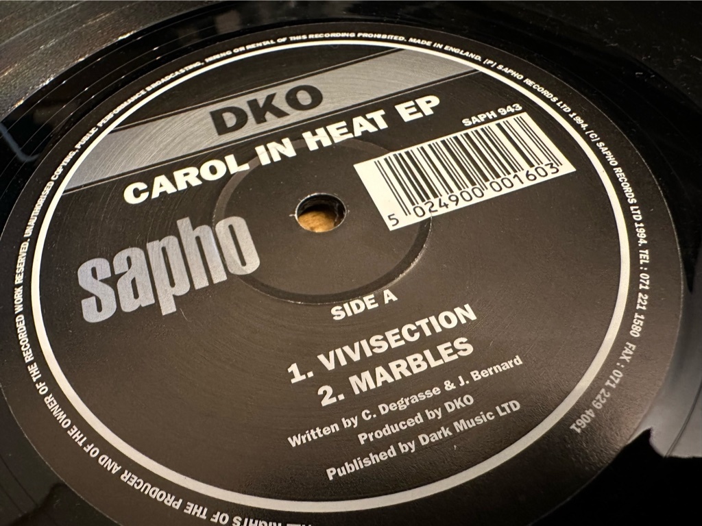 12”★DKO / Carol In Heat EP / アシッド・テクノ・クラシック！_画像1