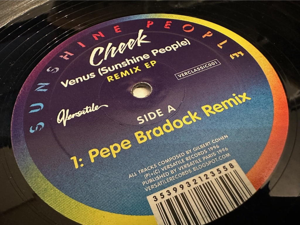 12”★Cheek / Venus (Sunshine People) - Remix EP / Pepe Bradock / DJ Gregory / I:Cube / ディープ・ハウス！_画像1