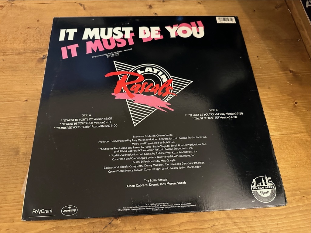 12”★The Latin Rascals / It Must Be You / Freestyle！_画像2